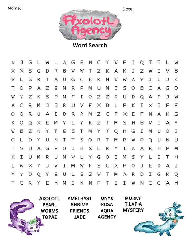 Word Search activity sheet thumbnail